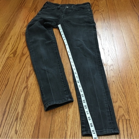 H&M High Waist Black Cotton Blend Skinny Jeans - Picture 13 of 14